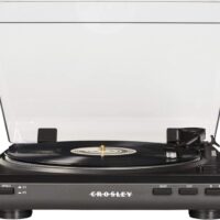 Crosley T400 Fully Automatic 2-Speed Component Turntable with Built-in Pre-amp, Gray