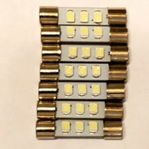 7 New warm white 8V Fuse Lamp LED Light Bulbs for Marantz Sansui Kenwood Pioneer